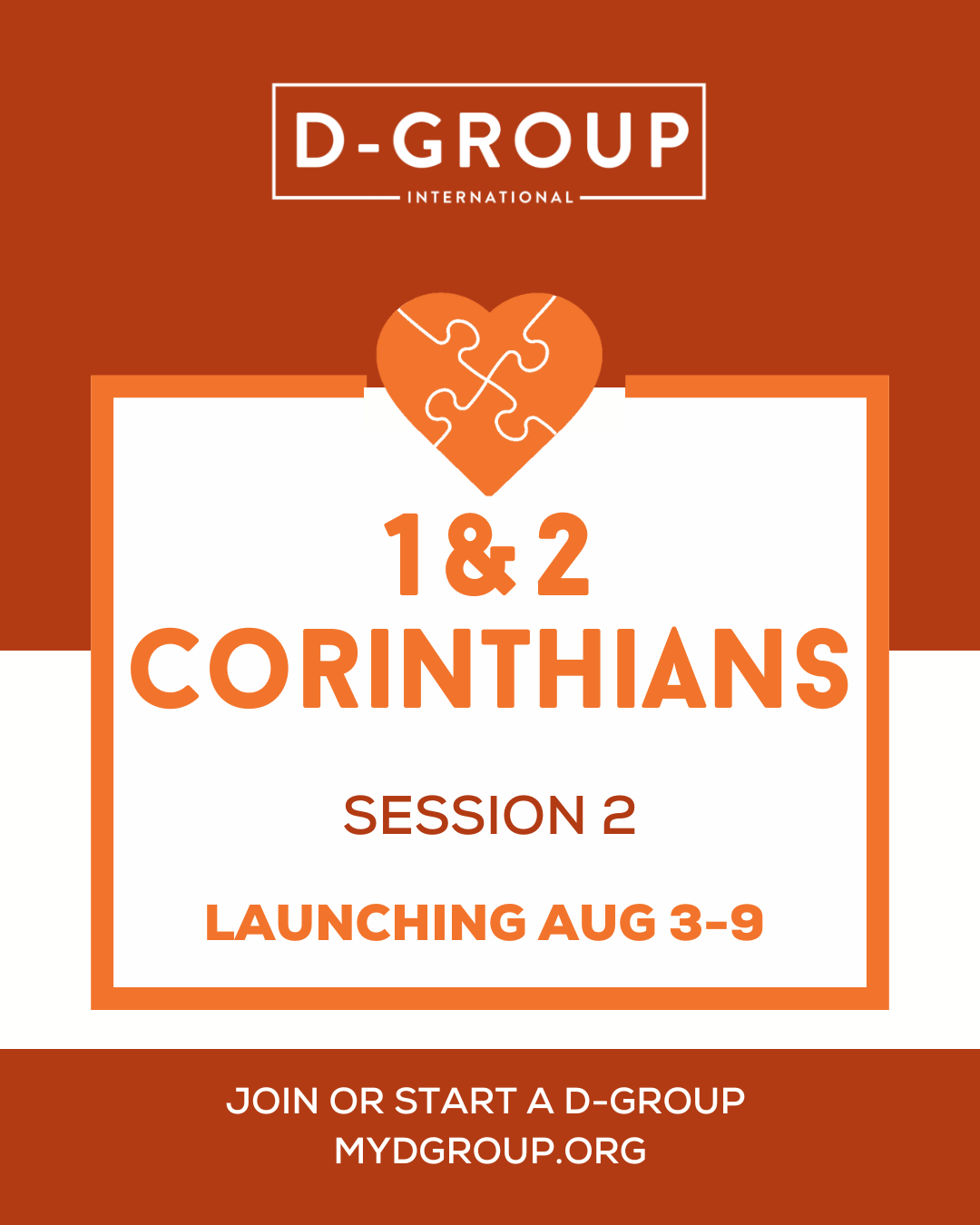 Corinthians: Session 2 Registration (D-Group Members Only)