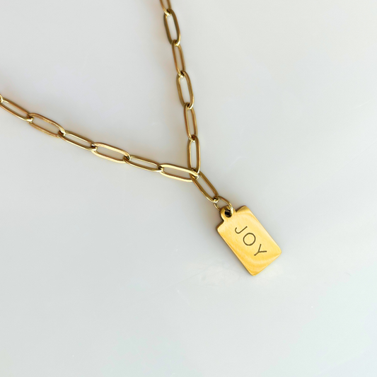 JOY Tag Necklace