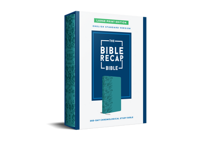 TBR 365-Day Chron Study Bible ESV - Large Print - Teal Vegan Leather