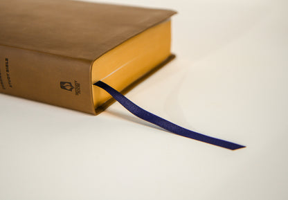 The Bible Recap 365-Day Chronological Study Bible - Brown Vegan Leather Softcover