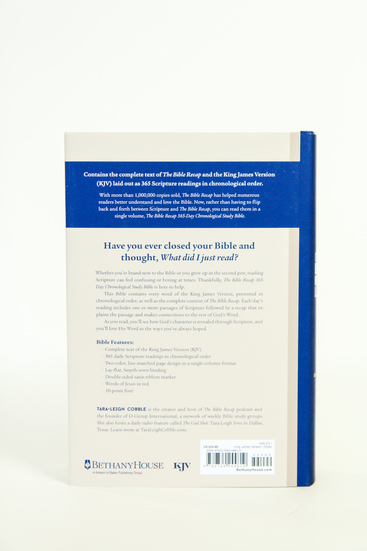 TBR 365-Day Chron Study Bible KJV - Hardcover