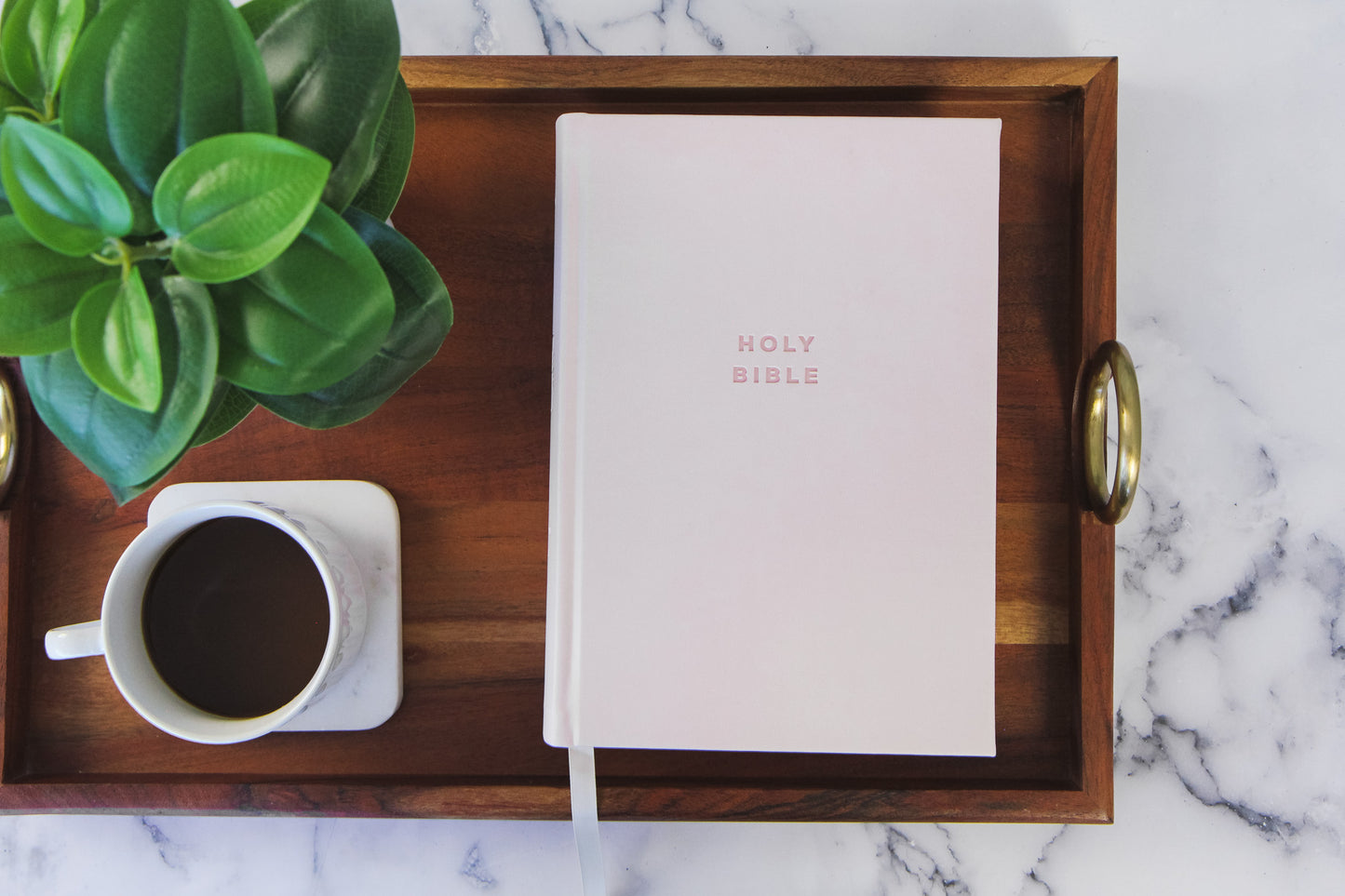 TBR 365-Day Chron Study Bible KJV - Pink Vegan Leather Hardcover