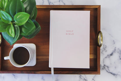TBR 365-Day Chron Study Bible KJV - Pink Vegan Leather Hardcover