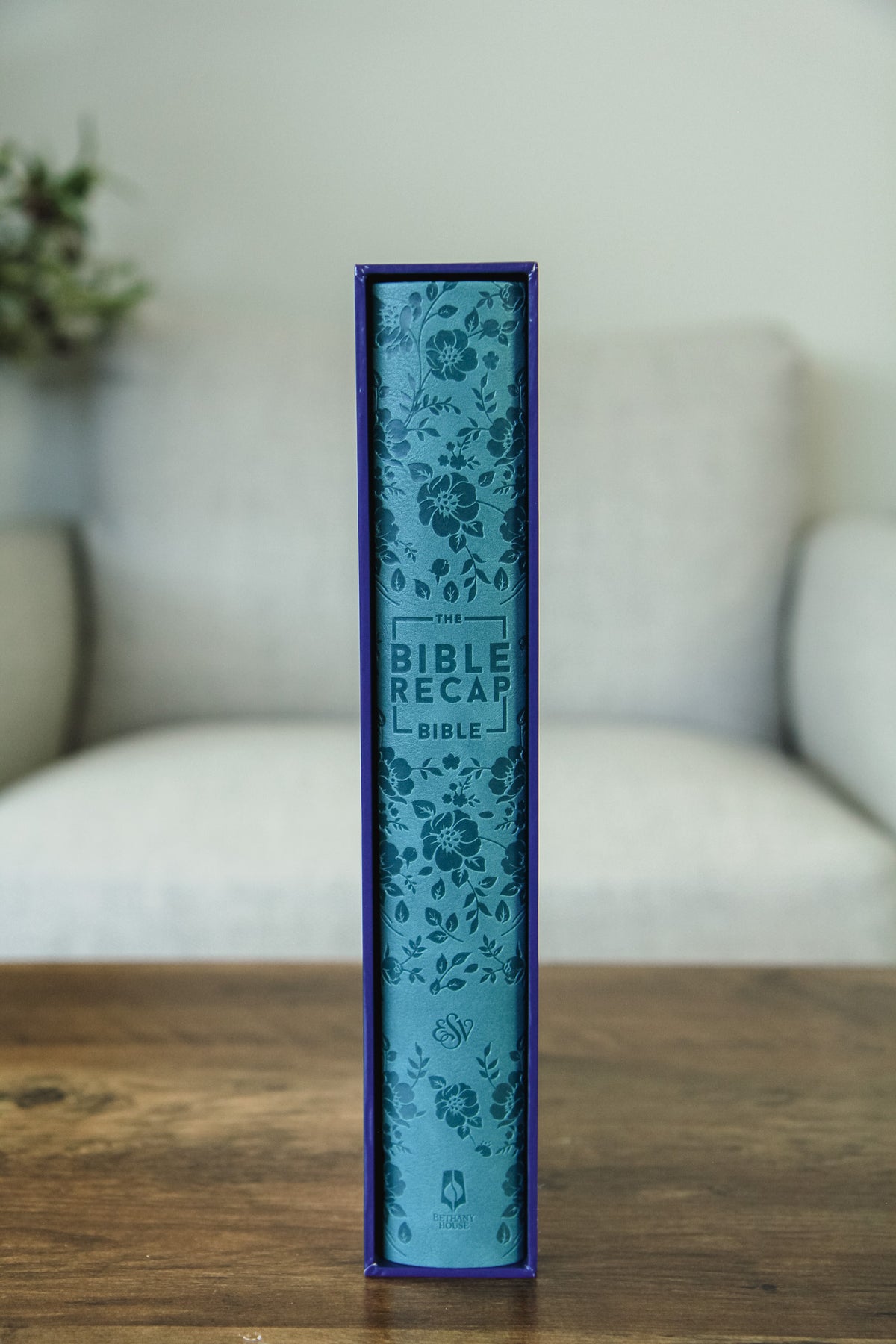 TBR 365-Day Chron Study Bible ESV - Large Print - Teal Vegan Leather