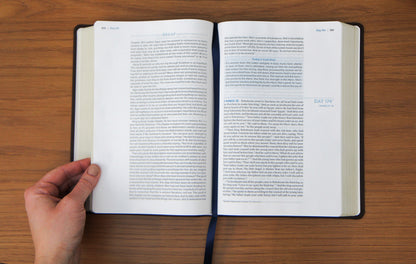 The Bible Recap 365-Day Chronological Study Bible - Brown Vegan Leather Softcover