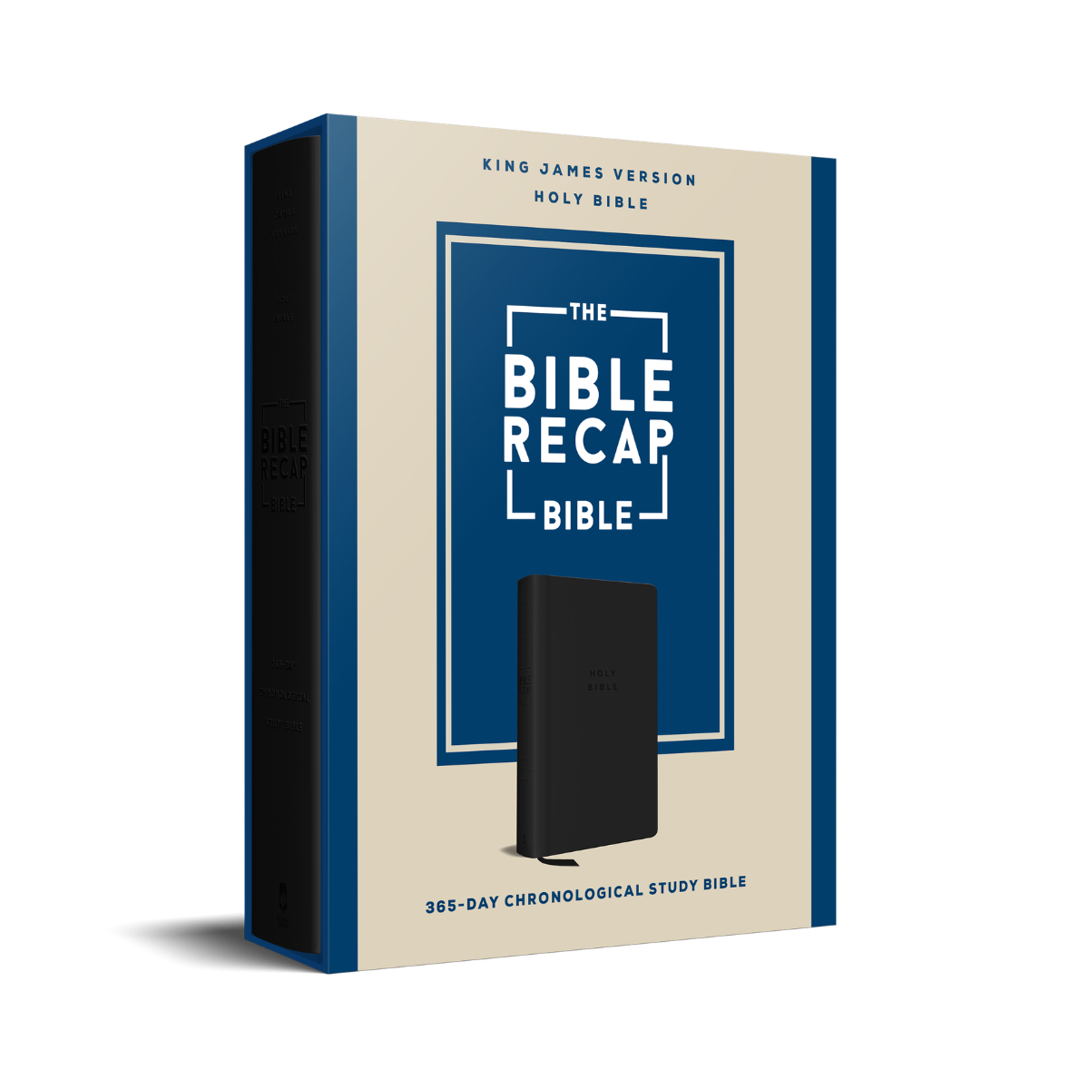 TBR 365-Day Chron Study Bible KJV - Black Vegan Leather