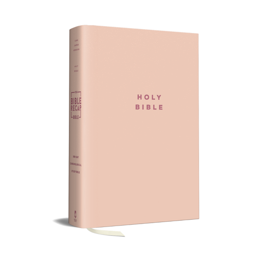 TBR 365-Day Chron Study Bible KJV - Pink Vegan Leather Hardcover